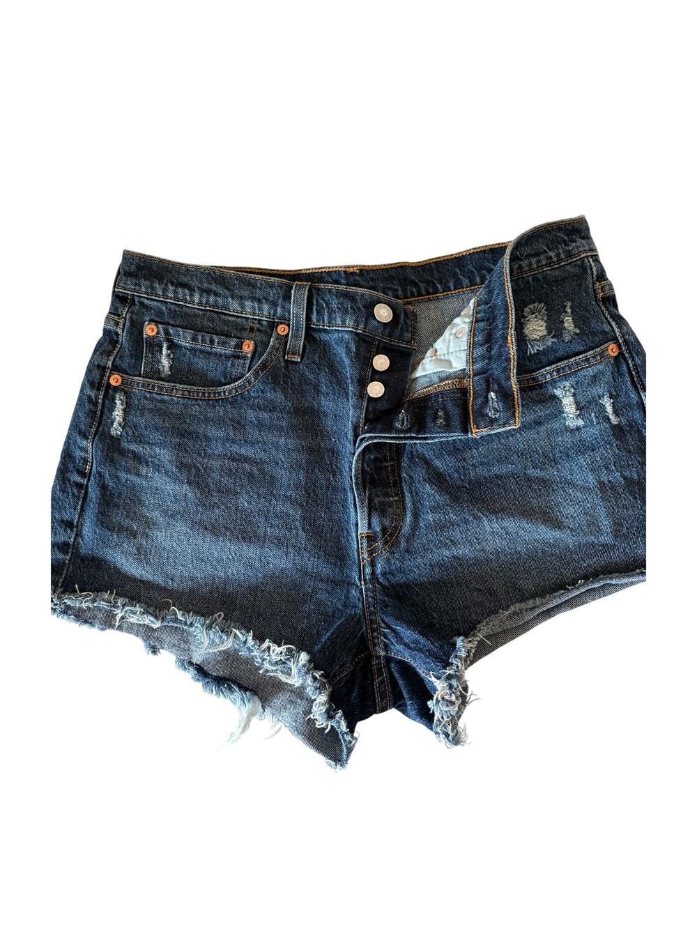 Levi's 501 shorts distressed raw edge, cutoff style  size 31